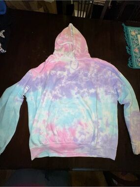Barstool Chicklets Pastel Tie-Dye Hoodie with Small Chest Logo